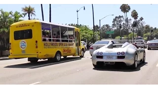 ARNOLD SCHWARZENEGGER's Bugatti Veyron Vitesse on the Road in Beverly Hills!