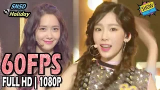 60FPS 1080P | SNSD - Holiday, Show Music Core 20170812