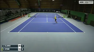 Jay Clarke (GBR) vs Cedrik-Marcel Stebe (GER) Forli 3 challenger, 2 Round