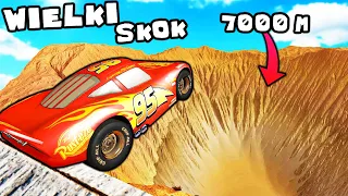 ❄️ SUPERSAMOCHODY SKOKI NA 7 KILOMETRÓW | BeamNG Drive |