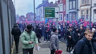 EVERTON FAN'S MARCH TO GOODISON PARK | PREMIER LEAGUE CORRUPTION | Everton V Manchester United