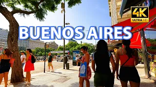 Buenos Aires Argentina most beautiful capital city of south America walking tour 4K virtual walk