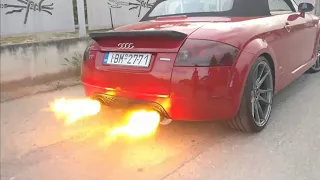 AUDI TT 1.8 T 20V WITH STRAIGHT PIPES ANTI LAG LAUNCH CONTROL