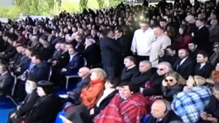 Armenian duduk  young player  in  genocide memorial concert