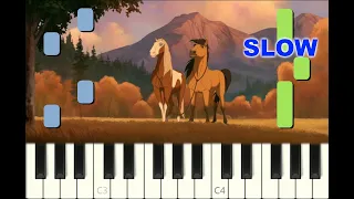 SLOW piano tutorial "NOTHING I'VE EVER KNOWN" from Spirit, 2002, with free sheet music (pdf)