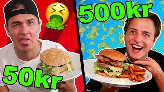 50 kr VS 500 kr BURGER!