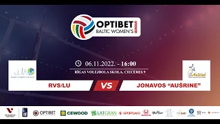 Optibet Baltijas līga: RVS/LU vs Jonavos "Aušrine"