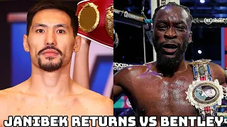 JANIBEK ALIMKHANULY RETURNS AS WBO CHAMPION VS DENZEL BENTLEY; SENIESA ESTRADA WILL BE CO MAIN EVENT