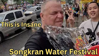 Songkran Water Festival 4K The world's most extreme water fight Thailand