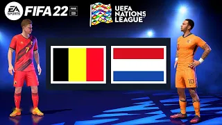 Belgium v Netherlands | FIFA 22 Gameplay | Nations League