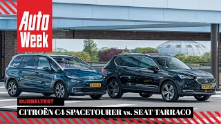 Citroën Grand C4 SpaceTourer vs. Seat Tarraco - AutoWeek Dubbeltest - English subtitles