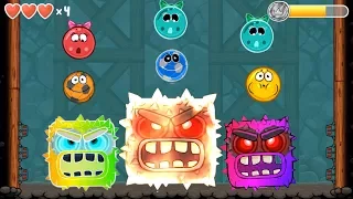 Red Ball 4: Rainbow Mode Boss & Fire Boss 'Volume 5 with Soccer & Golden Ball