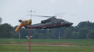 Sikorsky S-76B Arriving & Engine Shutdown at Princeton Airport (39N)