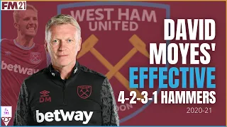 David Moyes West Ham Effective 4-2-3-1 Route To Champions League | Football Manager 2021 Tactics