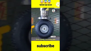 কি হবে যদি Hydraulic press VS  Big Tyre Crazy experiment . #shorts #ytshorts. I do tell.