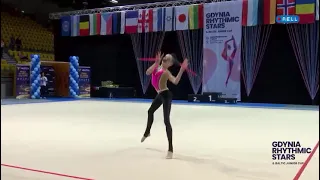 Gdynia rhythmic Stars 2023 - Nikola Novakova - CZE - senior 2007 - clubs - kuzele - score 25.900