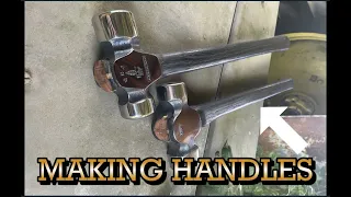 How to Make & Fit up Your Own Hammer Handle from Hickory Wood- Every Step 1 2 3