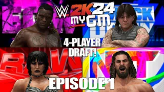 WWE 2K24 | 4-Player MyGM | Episode 1 | The Draft!