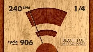 240 BPM 1/4 Wood Metronome HD