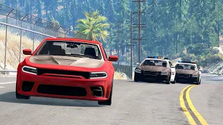 The Heist │Epic Police Chases - BeamNG Drive Movie