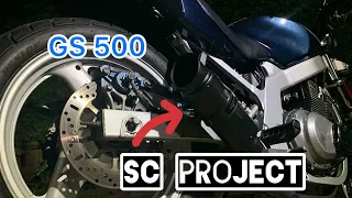 SC PROJECT M2 || SUZUKI GS500 exhaust sound || Escape directo