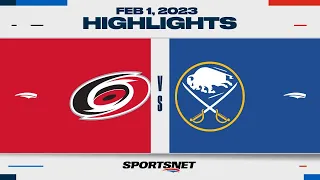 NHL Highlights | Hurricanes vs. Sabres - February 1, 2023