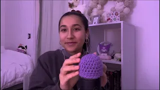 ASMR Crocheted Mic Cover Scratching🧶🎙️