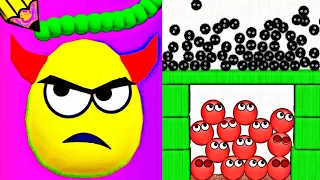 Draw to Smash Puzzle VS Hide Ball Brain Teaser Logic Puzzle Mix Gameplay | Schweiz Challenge