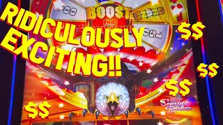 THIS EAGLE GAVE US A THOUSAND!! with VLR plays Seaside Riches and Luxury Nights Slot Machine!!