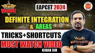 Definite Integration & Areas | Intermediate Maths | EAPCET 2024 | AP & TS Inter Math | Kiran Sir