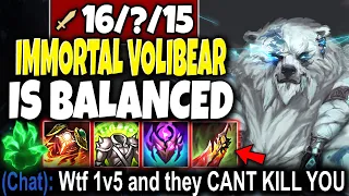 Immortal Volibear is so balanced that you can 1v5 and DESTROY ALL 🔥 LoL Top Voli Season 10 Gameplay