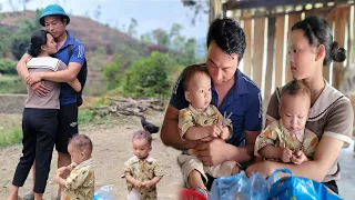 After many days of searching - the husband was reunited with his wife and children