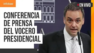 Conferencia de prensa del vocero presidencial, Manuel Adorni (08/05/2024)