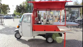 Piaggio Ape Mobiler Kaffeeverkauf ohne externen Strom!