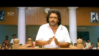 Upendra Intelligently Fools Everyone in Court | Lakshmi | Sridhar | Buddhivantha Kannada Movie