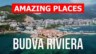 Travel along the Budva Riviera | Tourism, beaches, vacation, overview | Drone 4k video | Montenegro