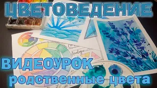 Видеоурок. Цветоведение - Родственные цвета. Теория