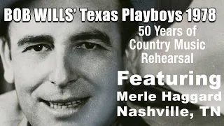 1978 Texas Playboys Rehearsal for 50 Years of Country Music TV Special