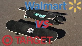 Walmart vs Target SkateBoards ft @dreadheadskater7612