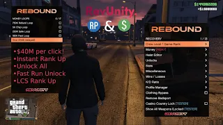 Rebound Mod Menu | GTA ONLINE - Undetected - 40M Recovery - PC 100% Safe