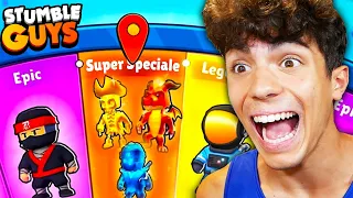 HO TROVATO 3 SKIN SPECIALI INSIEME SU STUMBLE GUYS!😱 BUG ASSURDO NELLA RUOTA FORTUNATA