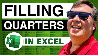 Excel - Fill Handle: How to Make Quarters & Years Work Together - Episode 1132