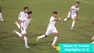 Nepal VS Yemen Football FIFA World Cup Qualifier Asia | Highlights