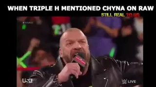 TRIPLE H MENTIONED CHYNA ON WWE RAW 25 AFTER HER DEATH