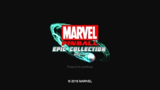 Marvel Pinball Epic Collection: Volume 1 Title Screen (PS4, Xbox One)