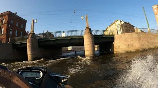 По каналам Санкт-Петербурга на гидроцикле.