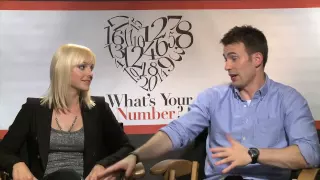 WHAT'S YOUR NUMBER interviews with Anna Faris, Chris Evans, Chris Pratt, Tom Lennon