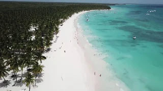 Flying DJI MAVIC PRO around Saona Island, Dominican Republic