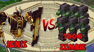 Minecraft |Mobs Battle | Ignis VS 1000 Zombies