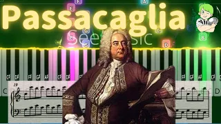 Passacaglia - Handel / Halvorsen- Piano tutorial [Sheet music]